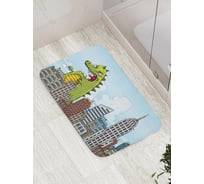 Коврик противоскользящий JoyArty "Ярость динозавра" для ванной, сауны, бассейна, bath_12652