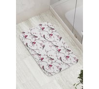 Коврик противоскользящий JoyArty "Птицы на ветках" для ванной, сауны, бассейна, bath_12171