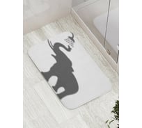 Коврик противоскользящий JoyArty "Слон в душе" для ванной, сауны, бассейна, bath_8358