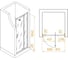 Душевая дверь RGW 70- 80x195 PA-008-B Чёрный/Матовое/6 мм (Easy) 350800878-24 5
