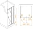 Душевая дверь RGW 70- 80x195 PA-008-B Чёрный/Прозрачное/6 мм (Easy) 350800878-14 5