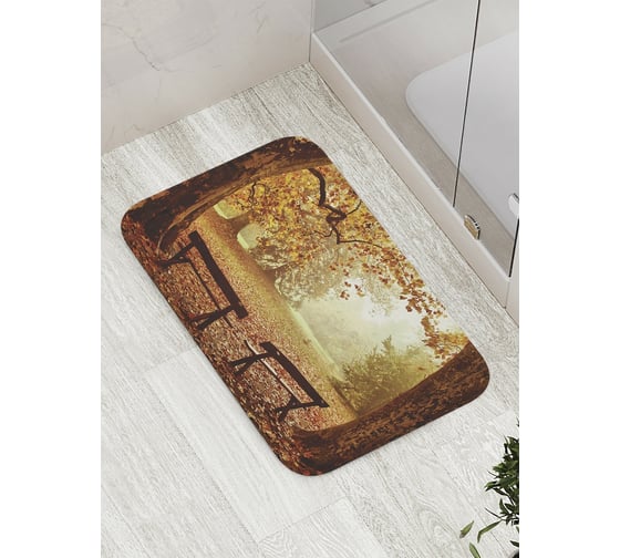Коврик противоскользящий JoyArty "Лесная беседа" для ванной, сауны, бассейна, bath_8294