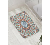 Коврик противоскользящий JoyArty "Орнамент с кругами" для ванной, сауны, бассейна, bath_12306