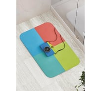 Коврик противоскользящий JoyArty "Фотоаппарат" для ванной, сауны, бассейна, bath_38059