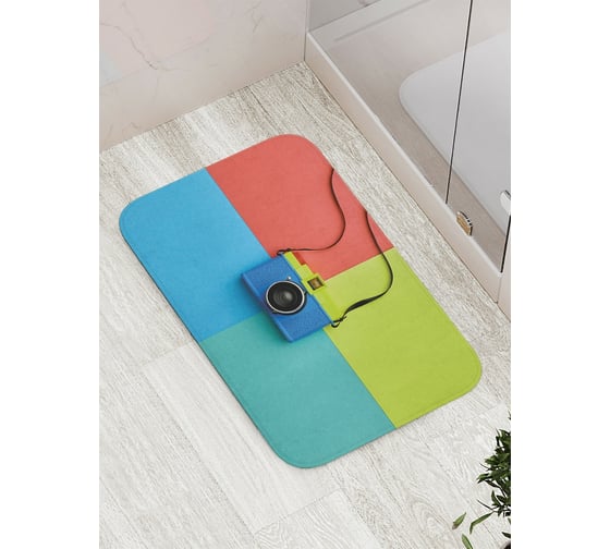 Коврик противоскользящий JoyArty "Фотоаппарат" для ванной, сауны, бассейна, bath_38059 1