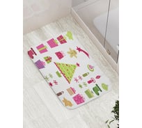 Коврик противоскользящий JoyArty "Время подарков" для ванной, сауны, бассейна, bath_378922