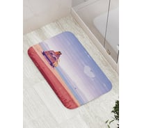 Коврик противоскользящий JoyArty "Романтика и приключения" для ванной, сауны, бассейна, bath_91978