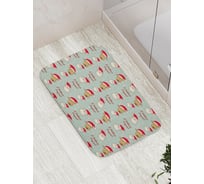 Коврик противоскользящий JoyArty "Большое поздравление" для ванной, сауны, бассейна, bath_378516