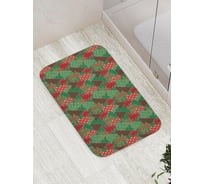 Коврик противоскользящий JoyArty "Украшенные елки" для ванной, сауны, бассейна, bath_52605