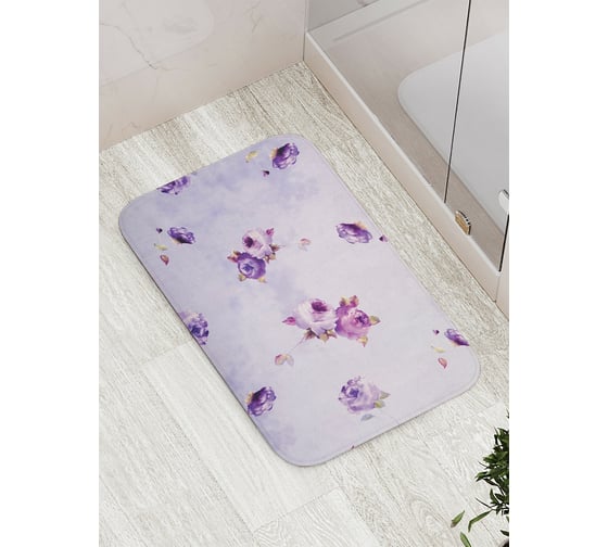 Коврик противоскользящий JoyArty "Плывущие цветы" для ванной, сауны, бассейна, bath_14764 1
