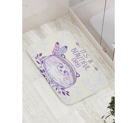 Коврик противоскользящий JoyArty "Это прекрасный день" для ванной, сауны, бассейна, bath_15559 1