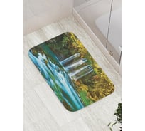 Коврик противоскользящий JoyArty "Вдохновение у водопада" для ванной, сауны, бассейна, bath_14562