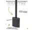 Пластиковый ершик для туалета JOY HOME серый 13134 5
