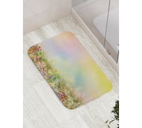 Коврик противоскользящий JoyArty "Цветочное марево" для ванной, сауны, бассейна, bath_19553