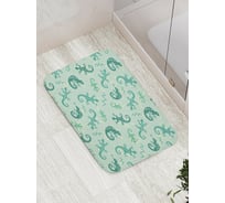 Коврик противоскользящий JoyArty "Ящерицы с узорами" для ванной, сауны, бассейна, bath_13382