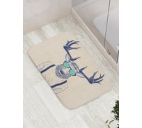 Коврик противоскользящий JoyArty "Стильный лось" для ванной, сауны, бассейна, bath_17523