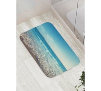Коврик противоскользящий JoyArty "Прогулка к волнам" для ванной, сауны, бассейна, bath_21081