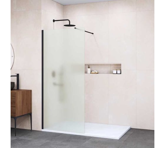 Душевая перегородка RGW 90x195 WA-002 B Чёрный/Матовое/6 мм (Easy) 35100209-24 1