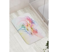 Коврик противоскользящий JoyArty "Образные цветы" для ванной, сауны, бассейна, bath_21124