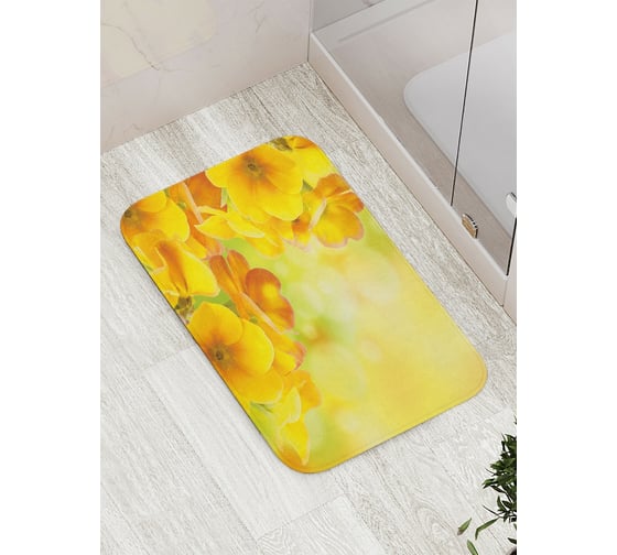 Коврик противоскользящий JoyArty "Цветы из солнца" для ванной, сауны, бассейна, bath_21897 1