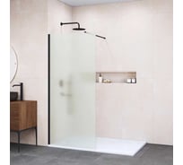 Душевая перегородка RGW 120x195 WA-002 B Чёрный/Матовое/6 мм (Easy) 35100212-24