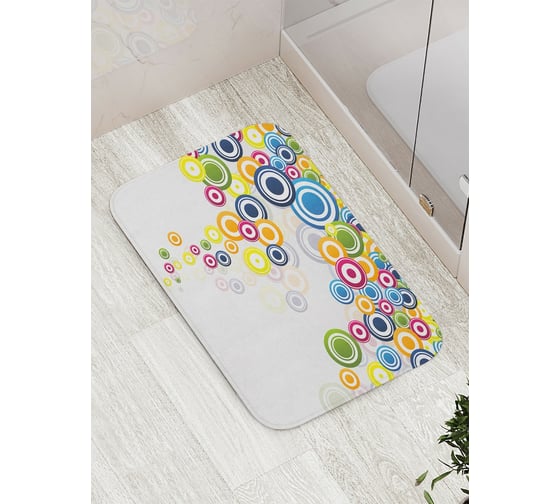 Коврик противоскользящий JoyArty "Полет пузырей" для ванной, сауны, бассейна, bath_21765 1