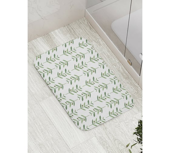 Коврик противоскользящий JoyArty "Веточки оливы" для ванной, сауны, бассейна, bath_31457