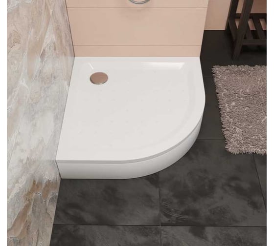 Душевой поддон RGW 90x90x3.5 h 22 STYLE Белый/Полукруг O 90 мм (FW5-8) 16180499-11