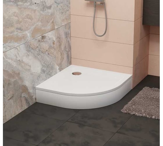 Душевой поддон RGW 90x90x3.5 h 22 STYLE Белый/Полукруг O 90 мм (FW5-8) 16180499-11