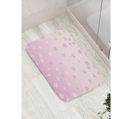 Коврик противоскользящий JoyArty "Цветочные снежинки" для ванной, сауны, бассейна, bath_14291 1