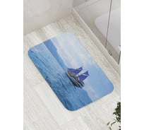 Коврик противоскользящий JoyArty "Путешествие фрегата" для ванной, сауны, бассейна, bath_8666
