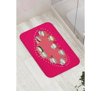 Коврик противоскользящий JoyArty "Ангелы любви" для ванной, сауны, бассейна, bath_91936