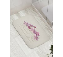 Коврик противоскользящий JoyArty "Цветочное спасибо" для ванной, сауны, бассейна, bath_9023