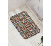 Коврик противоскользящий JoyArty "Дом книголюба" для ванной, сауны, бассейна, bath_7576