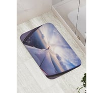 Коврик противоскользящий JoyArty "Крыло самолета" для ванной, сауны, бассейна, bath_10626