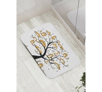 Коврик противоскользящий JoyArty "Кошачье дерево" для ванной, сауны, бассейна, bath_9653