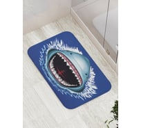 Коврик противоскользящий JoyArty "Акульи челюсти" для ванной, сауны, бассейна, bath_38027