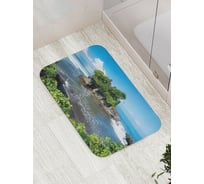 Коврик противоскользящий JoyArty "Неисследованный остров" для ванной, сауны, бассейна, bath_16212