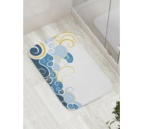 Коврик противоскользящий JoyArty "Геометрические волны" для ванной, сауны, бассейна, bath_33040