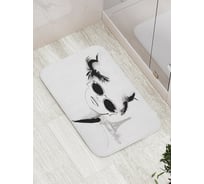 Коврик противоскользящий JoyArty "Креативная прическа" для ванной, сауны, бассейна, bath_21057