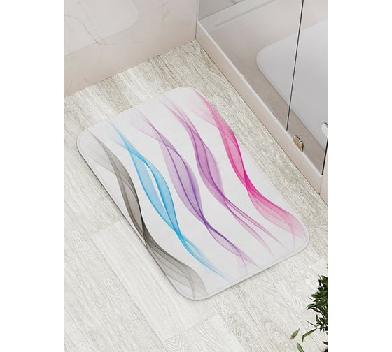 Коврик противоскользящий JoyArty "Приземление волны" для ванной, сауны, бассейна, bath_22247
