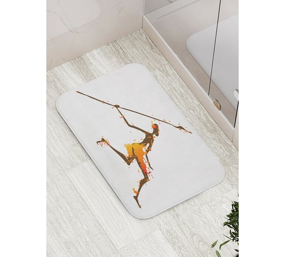 Коврик противоскользящий JoyArty "Пламенный копьеносец" для ванной, сауны, бассейна, bath_17568 1
