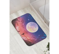 Коврик противоскользящий JoyArty "Сказочная луна" для ванной, сауны, бассейна, bath_15829