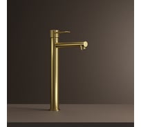 Смеситель для настольного умывальника IDDIS Duna матовое золото DUNMG01i01