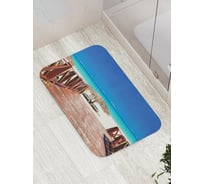 Коврик противоскользящий JoyArty "Прибытие на пляж" для ванной, сауны, бассейна, bath_16124