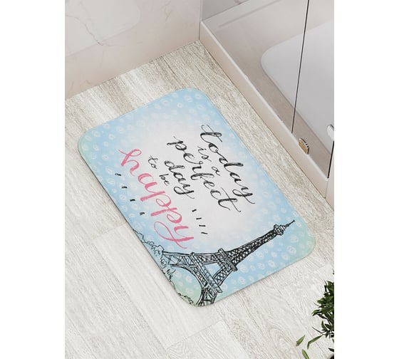 Коврик противоскользящий JoyArty "Идеальный день быть счастливым" для ванной, сауны, бассейна, bath_16245 1