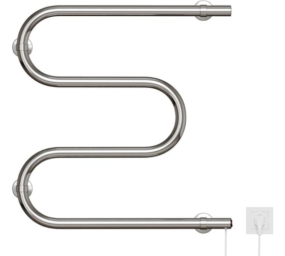 Полотенцесушитель MIXLINE SIMPLE M 50x50 кнопочный выключатель, 153 Вт 556799