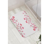 Коврик противоскользящий JoyArty "Цветочные узоры" для ванной, сауны, бассейна, bath_16270