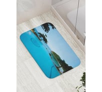 Коврик противоскользящий JoyArty "Бассейн впадает в море" для ванной, сауны, бассейна, bath_16514