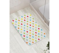 Коврик противоскользящий JoyArty "Радужные точки" для ванной, сауны, бассейна, bath_16392